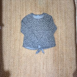 Veronica M Lepord Top, Size L, Tie Keyhole Waist